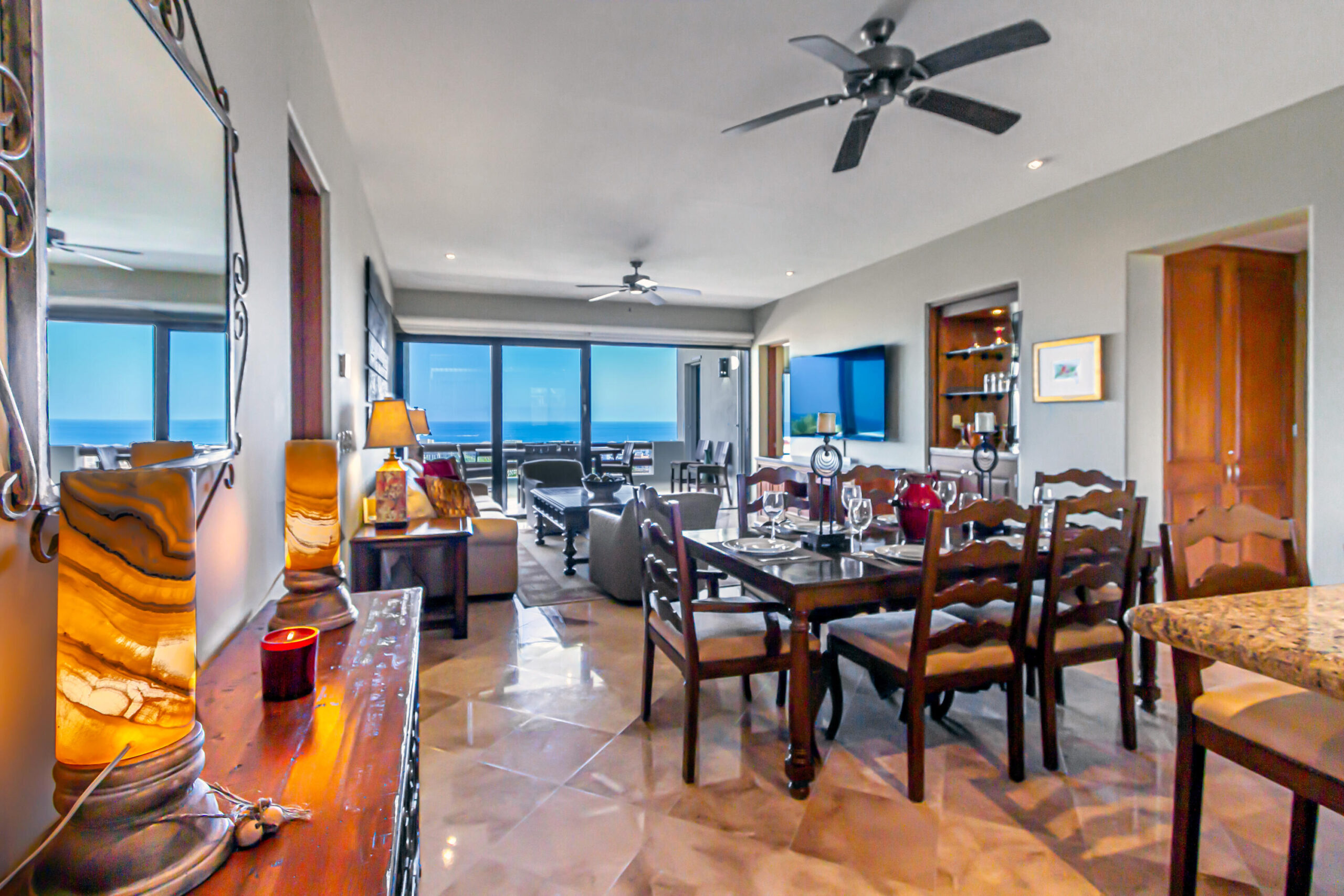 Los Cabos Cabo Costa TURNKEY FULLY FURNISHED 2-BEDROOM CONDO WITH PRIVATE PLUNGE POOL. Beautiful turnkey 2-bedroom ground-floor condo in Duna Tower at Cabo Costa, Cabo San Lucas. Features a private patio with dipping pool, ideal for seamless indoor-outdoor living and strong rental appeal. The unit offers two spacious en-suite bedrooms and a modern design with neutral finishes, creating a comfortable and inviting space.Cabo Costa is a newer community designed to blend architecture with nature, offering a tranquil and upscale environment.Amenities include clubhouse, infinity pool, gym, sundeck, kids' area, jacuzzi, wet bar, snack bar, and massage area.Ideal as a vacation home or investment property. for sale