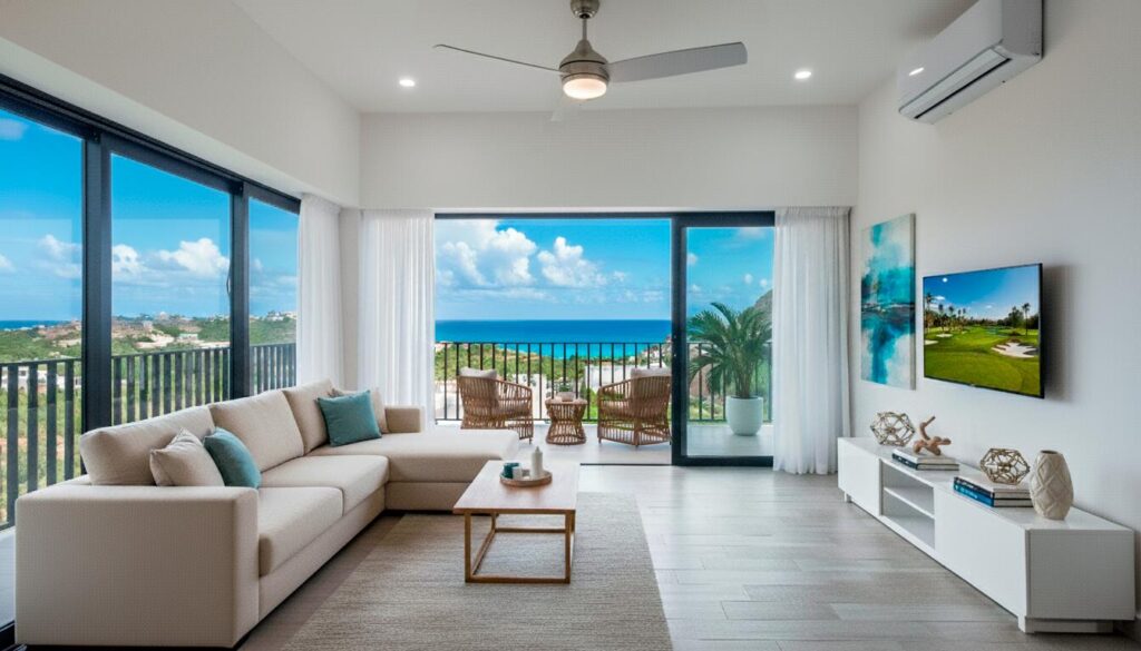 Los Cabos Villas De México Condo 201 is a 3-bedroom, 2.5-bath pentgarden in Villas Mexico, inside Campestre San José. It delivers the mix everyone wants here: privacy, outdoor living, and convenience. The layout is bright and functional, with the living area opening directly to a private pentgarden terrace — a standout space for relaxing, dining, or entertaining.All three bedrooms are well-sized. The primary suite offers its own balcony, a spacious bathroom, and generous closet space. The kitchen and living area are designed for everyday comfort and practicality. The condo also includes underground parking with a private storage unit, which is a real advantage in this community. Campestre owners have the option to access the Campestre Beach Club, the Jack Nicklaus golf course, gym, pickleball courts, and enjoy 24/7 gated security.The location is one of the big selling points: minutes from the beach, supermarkets, schools, restaurants, and downtown San José. Condo 201 works well as a full-time home, an easy lock-and-leave getaway, or a strong rental investment with consistent demand. – Camino a la Antigua, San Jose Corridor, BS