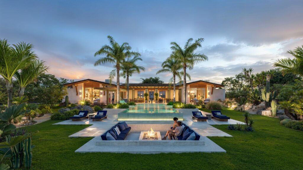 Los Cabos Los Valles Sophisticated and solidly built, this 5,588 sq.ft. estate in Club Campestre offers luxury living with exceptional construction quality rarely found in Los Cabos. Residents enjoy exclusive access to a private beach club and world-class golf course, all just minutes from San Jose vibrant dining and culture. The home features 4 ensuite bedrooms, a 3-stop elevator, and a Generac backup system. Entertain in style with a chef's kitchen, wine room with Tzalam wood cabinetry, and an outdoor BBQ area with fire pit. Relax by the heated pool or on the Jacuzzi terrace with partial ocean – Camino del Pacifico, Cabo San Lucas, BS