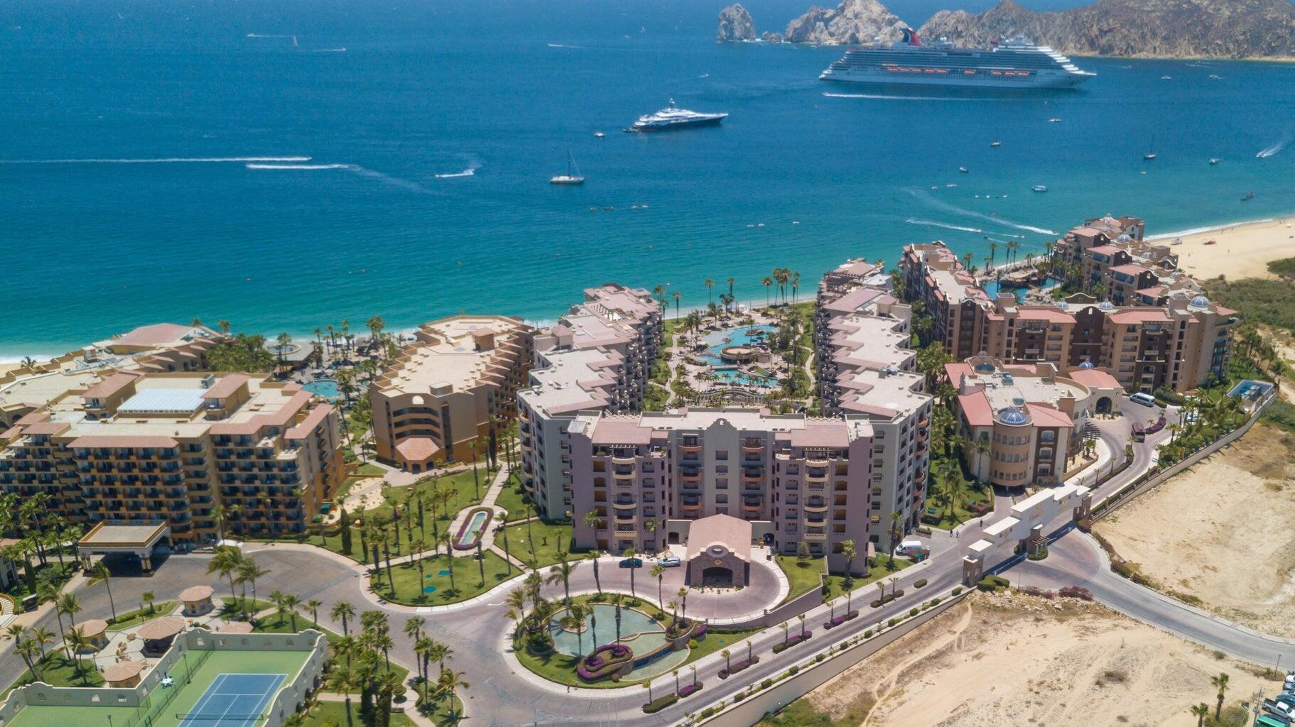 Los Cabos Ventanas Experience elevated coastal living in this spectacular turnkey penthouse, perched atop the highest tower in the development—where building heights vary, but this one stands above the rest.This beautifully furnished 3-bedroom, 2-bath residence offers 1,458 sq ft of total indoor-outdoor living space (1,315 sq ft interior + 143 sq ft terrace) with direct, unobstructed ocean for sale