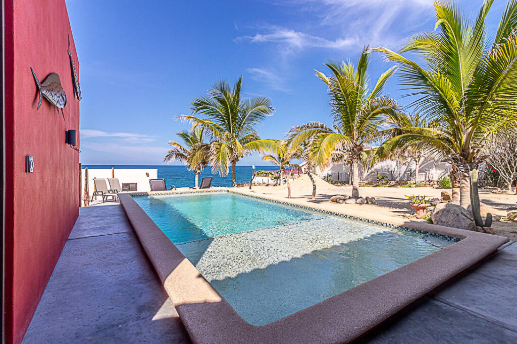 Los Cabos Cabo Colorado Discover modern luxury in this exquisitely designed home, built in 2020 and nestled within the exclusive, beachfront, private gated community of Cabo Colorado in San José del Cabo—just 2 miles from Palmilla Beach. Enjoy the convenience of living just steps from a stunning, sandy private beach within the community.With a striking contemporary aesthetic, this residence features gleaming white marble floors, beautifully appointed marble bathrooms, and captivating ocean – Cuauhtemoc, Pacific, BS