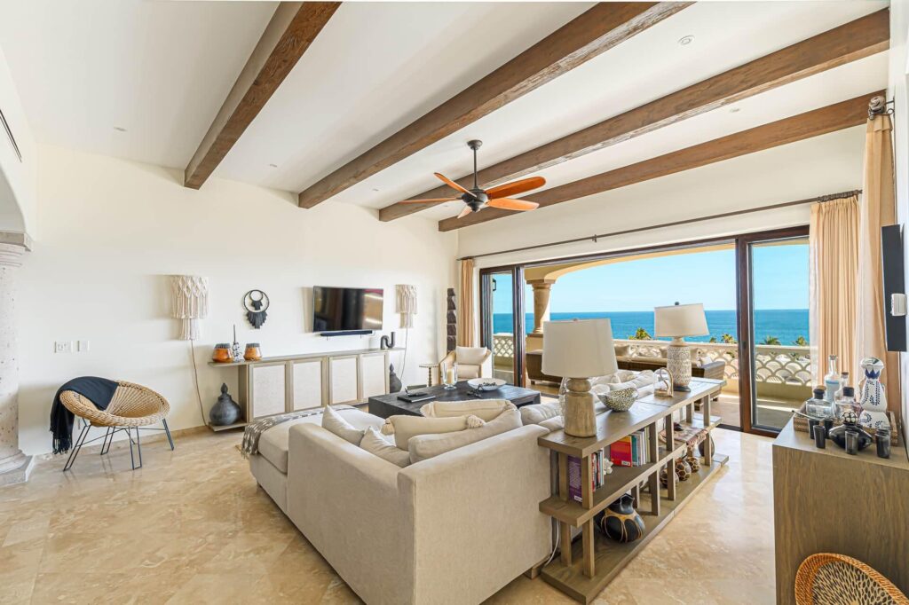Los Cabos Vista Vela Sunset Penthouse fully furnished and turnkey, located in VistaVela Sunset. This PH features spacious interiors, an open-concept living and dining area, and a fully equipped kitchen with appliances included. The unit comes completely furnished, ready to move in or start generating rental income immediately.The highlight of the property is its oversized private rooftop terrace, offering ample space to design and create any concept you envision -- from a lounge area, outdoor kitchen, jacuzzi, or entertainment space. Ideal for those looking to customize their outdoor living experience and maximize the Cabo lifestyle.Amenities:6 swimming poolsFully equipped fitness centerClubhousePadel and pickleball courtsLandscaped gardens and green areasPutting green24/7 gated security – Del Sol, El Encanto de La Laguna, San Jose del Cabo, San Jose del Cabo, BS