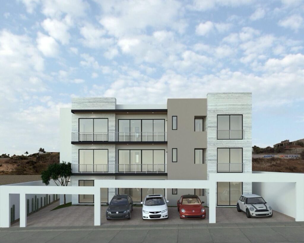 Los Cabos Centro-Sjd Condominios de 145 m23 recamaras y 2.5 banosAcceso inteligente e InterphonePiso de marmolBanos con vanity y cubierta de mármolBalcones y terrazaRooftop en area comun con vista al marNo incluye electrodomésticos, carpintería cocina y recamaras.--145 m2 condominiums3 bedrooms and 2.5 bathroomsSmart access and intercomMarble floorsBathrooms with marble vanities and countertopsBalconies and terracesRooftop in common area with ocean – Lt1 Julia Navarrete, San Jose del Cabo, BS
