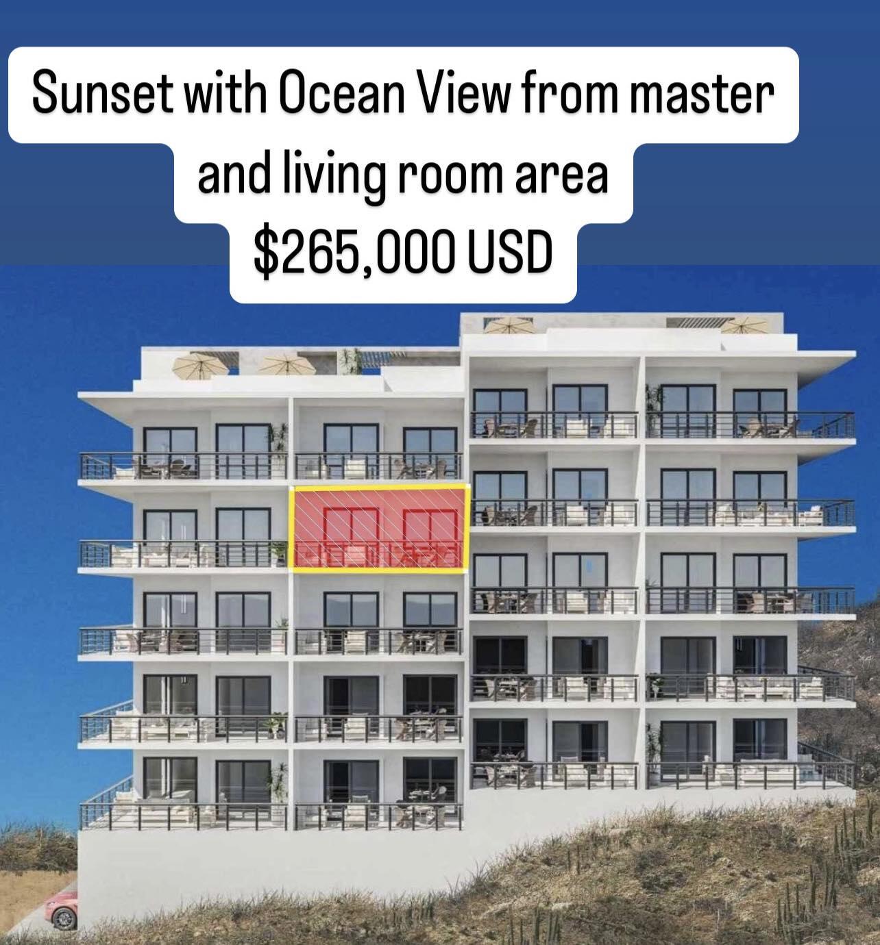 Los Cabos Luxotica Iv Condos Luxotica Phase 4 Cabo San LucasUnit #403 4th floor with ocean for sale