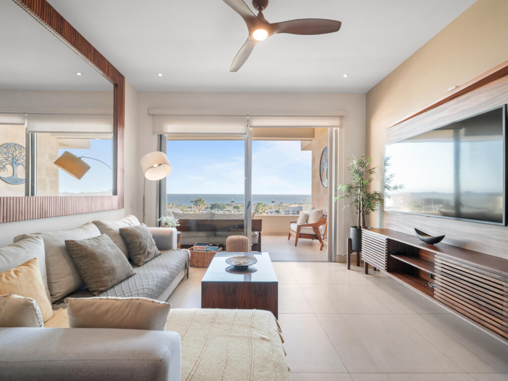 Los Cabos Vista Vella Ii Vista Velas Residential Condos, Cabo San Lucas, where modern comfort meets one of the most desirable locations in Los Cabos.This beautifully designed 2 bedroom, fully furnished and turnkey residence in Phase II offers elegant interiors, an open concept living area filled with natural light, and a contemporary kitchen equipped with top of the line appliances. Thoughtfully upgraded, the residence also features hurricane shutters, a water filtration system, and automated acc with smart energy saving detection technology.What truly sets this property apart is that it is one of the few residences within the community offering a full, unobstructed – Ocean View Condo, Cabo Corridor, BS
