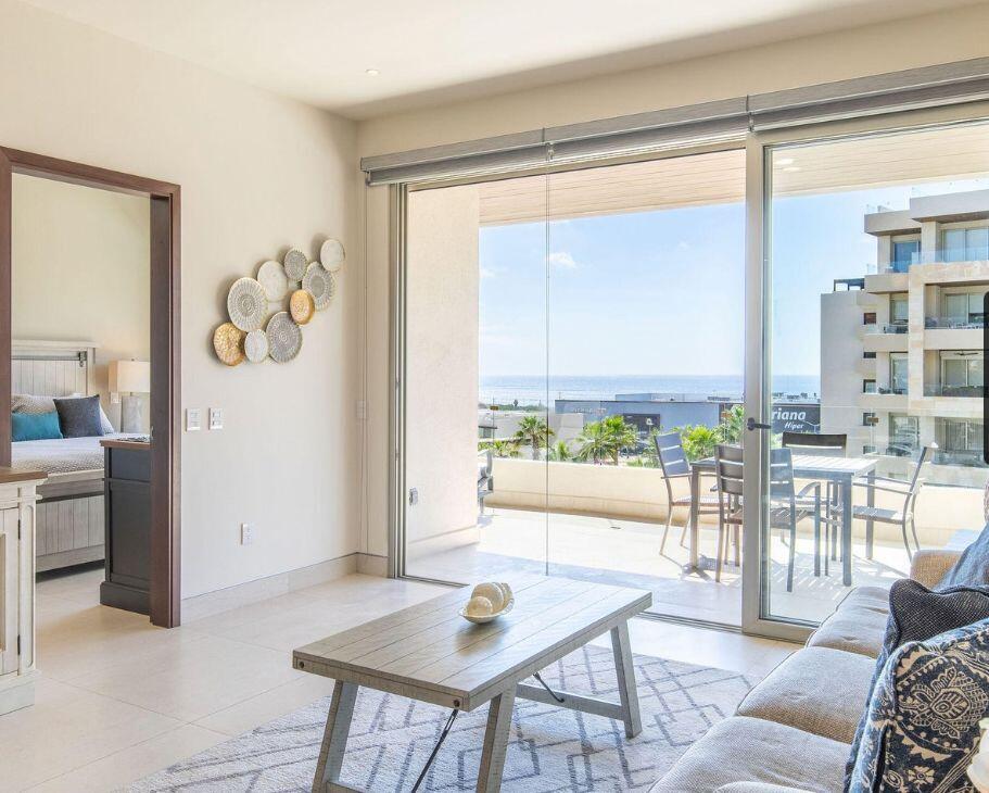 Los Cabos Cabo Costa TURNKEY FULLY FURNISHED 2-BEDROOM CONDO WITH PRIVATE PLUNGE POOL. Beautiful turnkey 2-bedroom ground-floor condo in Duna Tower at Cabo Costa, Cabo San Lucas. Features a private patio with dipping pool, ideal for seamless indoor-outdoor living and strong rental appeal. The unit offers two spacious en-suite bedrooms and a modern design with neutral finishes, creating a comfortable and inviting space.Cabo Costa is a newer community designed to blend architecture with nature, offering a tranquil and upscale environment.Amenities include clubhouse, infinity pool, gym, sundeck, kids' area, jacuzzi, wet bar, snack bar, and massage area.Ideal as a vacation home or investment property. for sale