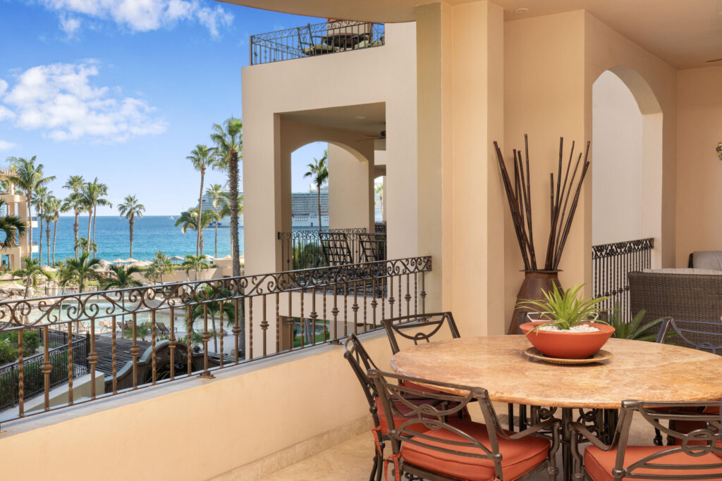 Los Cabos Cabo Costa TURNKEY FULLY FURNISHED 2-BEDROOM CONDO WITH PRIVATE PLUNGE POOL. Beautiful turnkey 2-bedroom ground-floor condo in Duna Tower at Cabo Costa, Cabo San Lucas. Features a private patio with dipping pool, ideal for seamless indoor-outdoor living and strong rental appeal. The unit offers two spacious en-suite bedrooms and a modern design with neutral finishes, creating a comfortable and inviting space.Cabo Costa is a newer community designed to blend architecture with nature, offering a tranquil and upscale environment.Amenities include clubhouse, infinity pool, gym, sundeck, kids' area, jacuzzi, wet bar, snack bar, and massage area.Ideal as a vacation home or investment property. – Villa la Estancia, Cabo San Lucas, Cabo San Lucas, BS