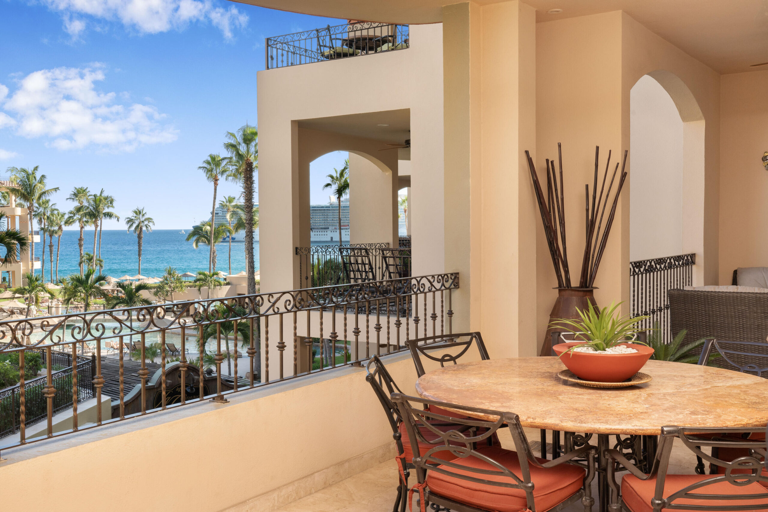 Los Cabos Cabo Costa TURNKEY FULLY FURNISHED 2-BEDROOM CONDO WITH PRIVATE PLUNGE POOL. Beautiful turnkey 2-bedroom ground-floor condo in Duna Tower at Cabo Costa, Cabo San Lucas. Features a private patio with dipping pool, ideal for seamless indoor-outdoor living and strong rental appeal. The unit offers two spacious en-suite bedrooms and a modern design with neutral finishes, creating a comfortable and inviting space.Cabo Costa is a newer community designed to blend architecture with nature, offering a tranquil and upscale environment.Amenities include clubhouse, infinity pool, gym, sundeck, kids' area, jacuzzi, wet bar, snack bar, and massage area.Ideal as a vacation home or investment property. for sale